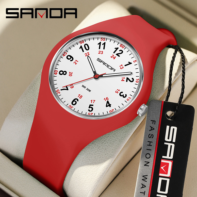 Outdoor Sport Watch - Sanda jam tangan kuarsa wanita tali