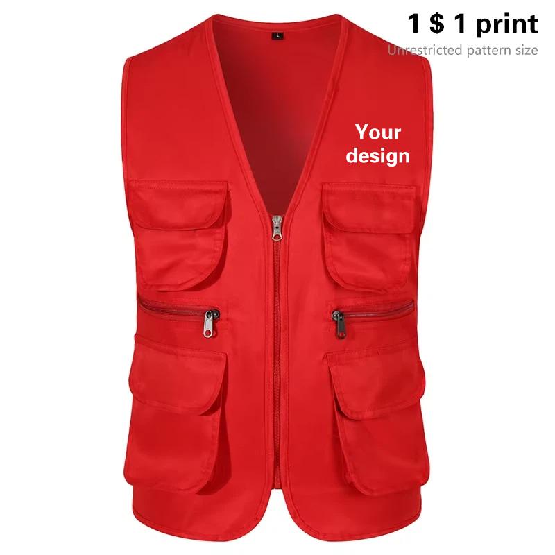 Outdoor Sport Jacket Men - Mantel Saku Tanpa Lengan Multi Pria