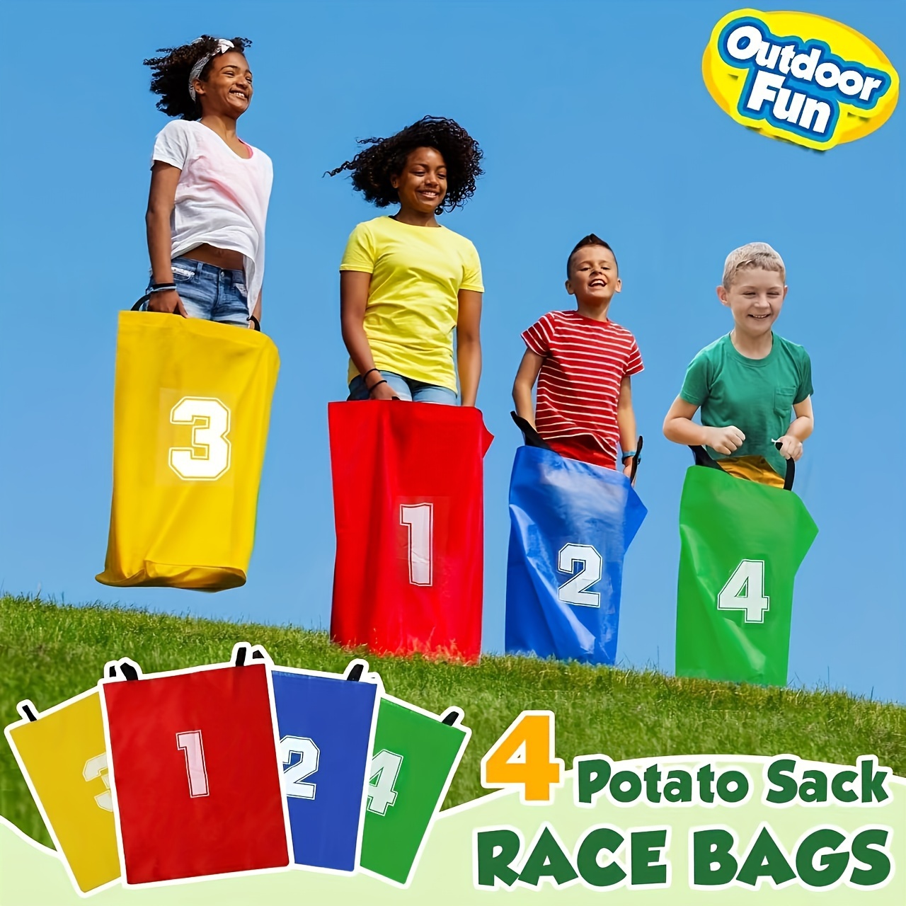 4 Buah Tas Permainan Karung Ke - Outdoor Sport Games ulasan dan harga