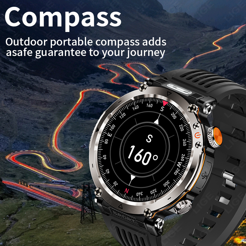 Jam Tangan Pintar Militer Luar - Outdoor Sport Watch ulasan dan harga